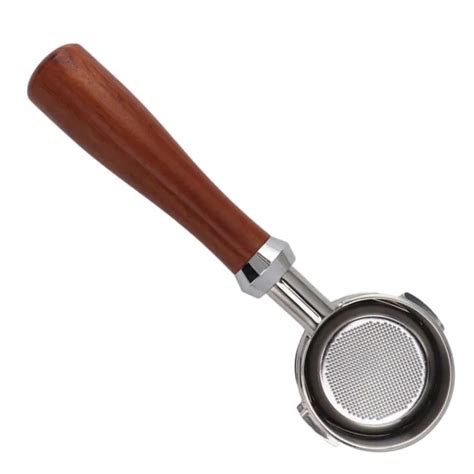 Bottomless Nude Portafilter Bottomless Portafilter Wooden Handle