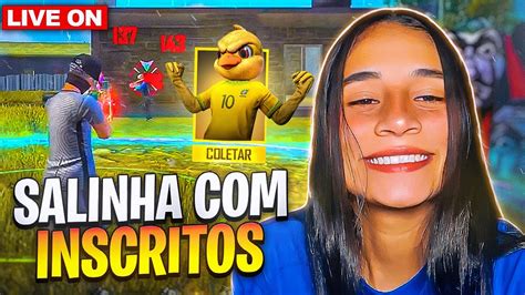 ⛄💛⛄💚 Jogando 4x4 Com Inscritos Free Fire Ao Vivo Vem Pra Live⛄💛⛄💚