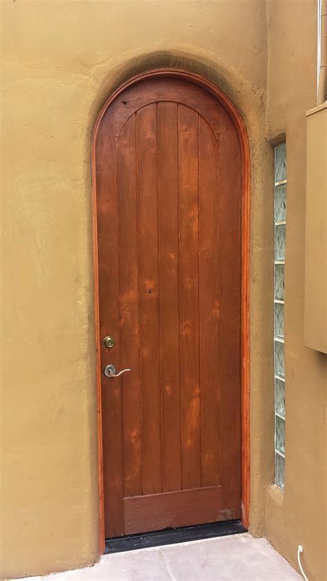Termite damaged knotty alder door jamb, replaced with custom new jamb