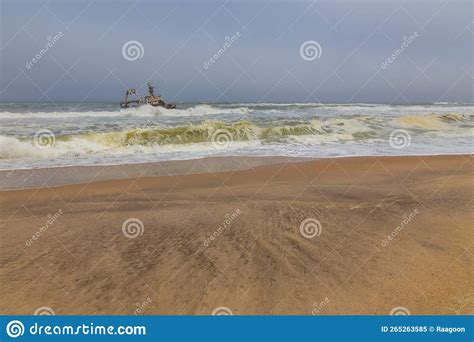 Abandoned Shipwreck Of The Stranded Zeila Vessel At The Skeleton Coast