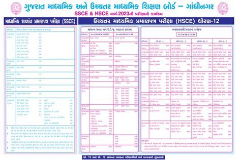 Gseb Calendar 2025 26 Gujarat Board Pdf Lynea Sharon