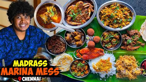 ₹149 Non Veg Meals In Madrass Marina Mess Mylapore Irfan S View Youtube