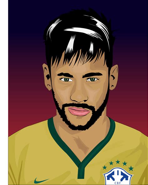 How To Draw Neymar Jr Cartoon at How To Draw