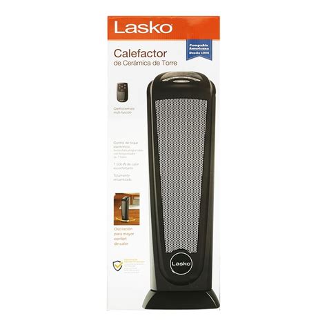 Calefactor Lasko de Cerámica de Torre Negro Walmart