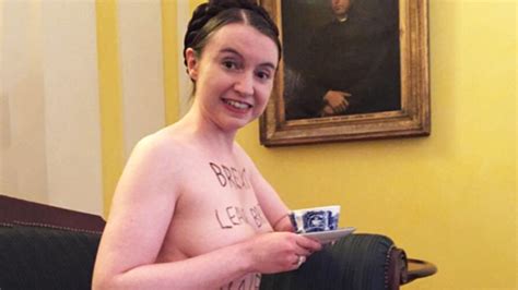 University Academic Dr Victoria Bateman Stages Defiant Naked Protest