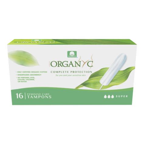 Organyc Super Absorbency Non Applicator Tampons 16 Ct Pay Less Super