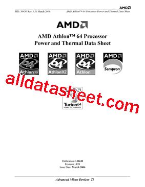 ADA3200DEO3BW Datasheet PDF Advanced Micro Devices