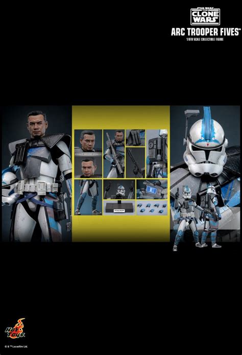 Arc Trooper Fives Aus Der Animationsserie Star Wars The Clone Wars Von Hot Toys TMS
