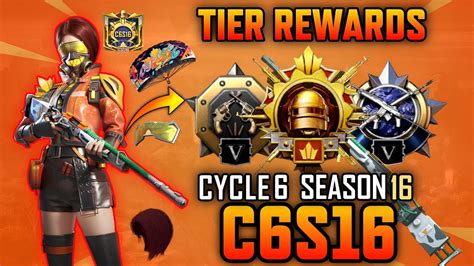 C6s16 Tier Rewards Bgmi And Pubgm Tier Rewards Cycle 6 Season 16 Tier