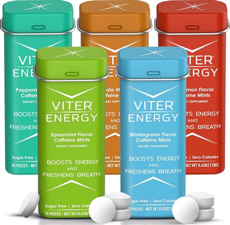 Viter Energy Mentas Con Cafe Na Paquete Variado De Sabores Mg De