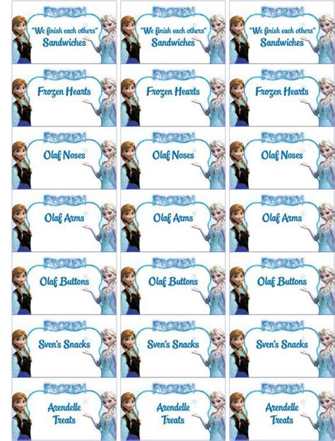 Disney Frozen Printable Address Label By Dreamalittlecraft On Etsy