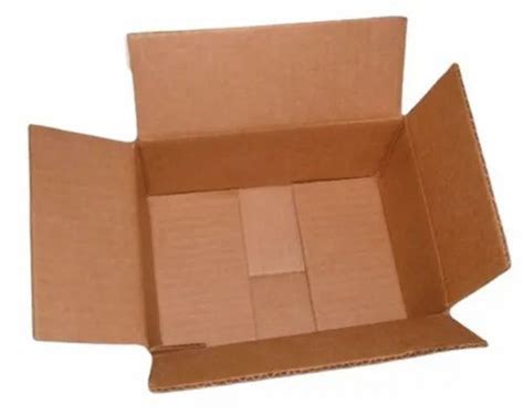 Brown Rectangular 3 Ply Corrugated Box Weight Holding Capacity Kg