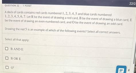 Solved A Deck Of Cards Contains Red Cards Numbered 1 2 Chegg