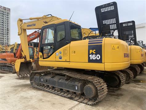 Pc160 7 16 Ton Crawler Second Hand Komatsu Excavator 121hp