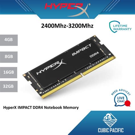 Kingston HyperX IMPACT DDR4 2400 2666 2933 3200Mhz Notebook SODIMM RAM