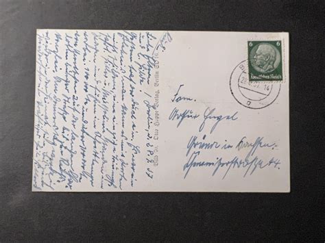 Nazi Germany Rppc Postcard Cover Bernau To Stuttgart Hitler And