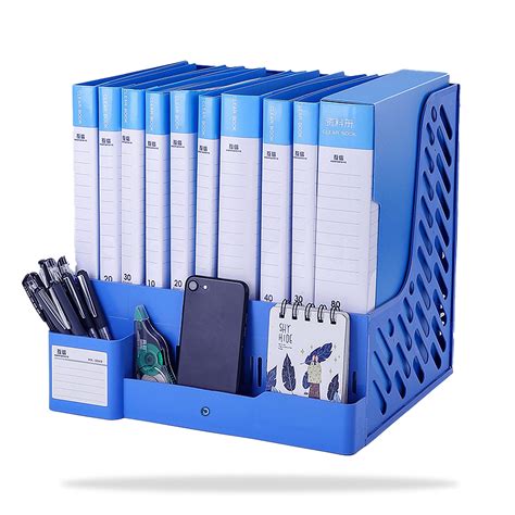 Buy Dakos Plastic 4 Compartments File Rack Paper Holder Desktop