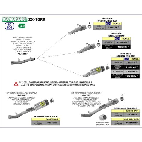 Demi Ligne Interm Diaire Racing Arrow Hcp Silencieux Pro Race