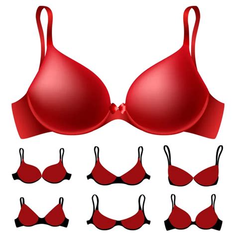 Vector Red Bra Stock Vector Lilitenochek 6394376