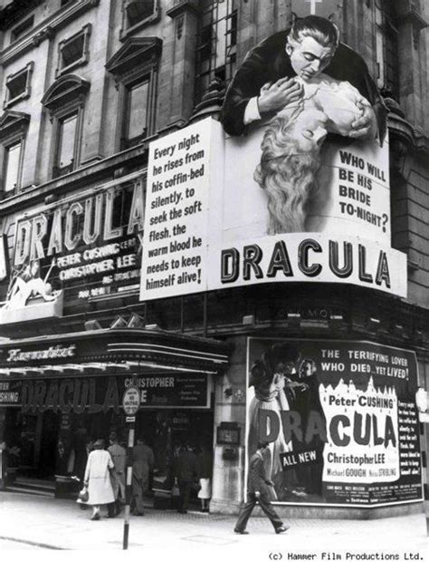 Posters Outside A Theatre For The Opening Day Of Dracula In February