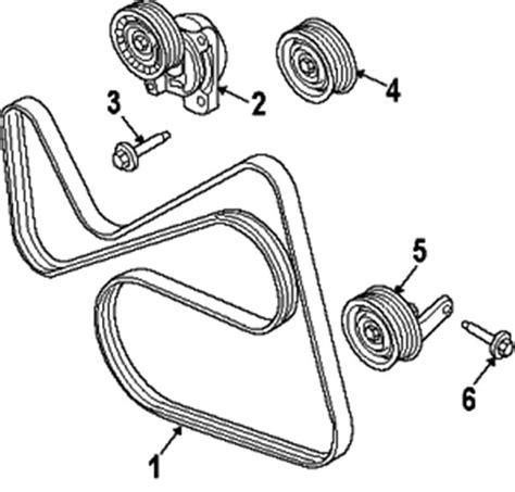 Ford Escape Cylinder Serpentine Belt Diagram