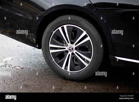 Mercedes Benz Alloy Wheel On Car Global Automobile Marque And A