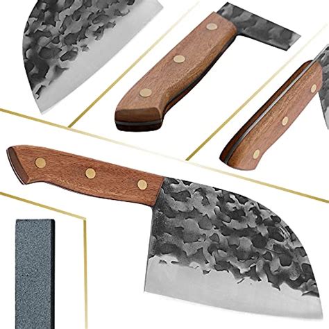 XYJ FULL TANG Chinese Butcher Knife 7 Inch Stainless Steel Cleaver