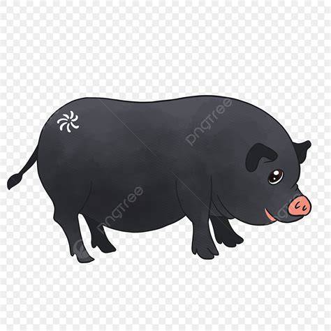 Black Pig PNG Transparent, Black Pig, Pig Clipart, Pig PNG Image For ...