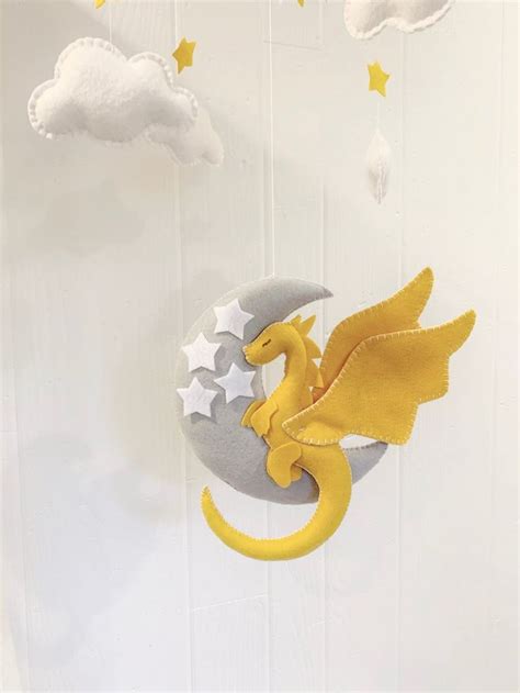 Dragon Baby Mobile Baby Mobile Dragon Fairytale Nursery Baby Decor