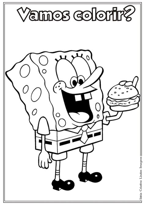 Descobrir Imagem Desenho Para Pintar Bob Esponja Cal A Quadrada 202986