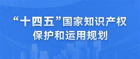 国务院关于印发“十四五”国家知识产权保护和运用规划的通知新发展工作建设