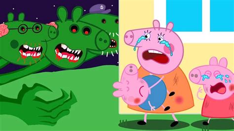 Zombie Apocalypse Peppa Pig Turn Into Zombie At The Pool Peppa