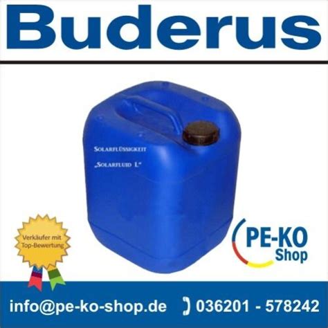 Buderus Solar Solarfl Ssigkeit Solarfluid L Ltr Ebay