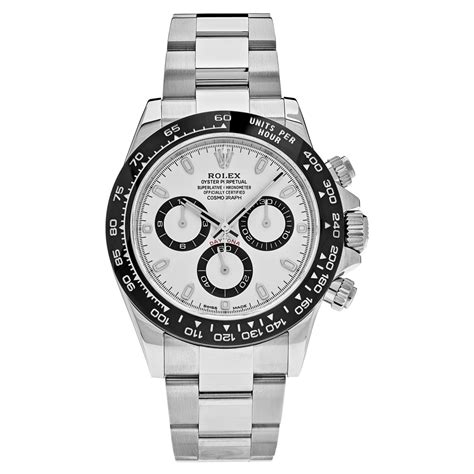 Rolex Cosmograph Daytona Steel Ceramic Bezel White Dial Automatic Watch