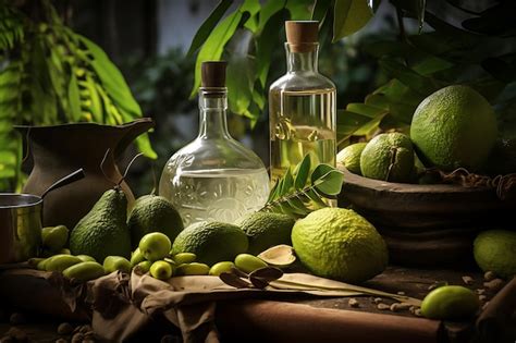 Premium AI Image | Cachaca production process food photography