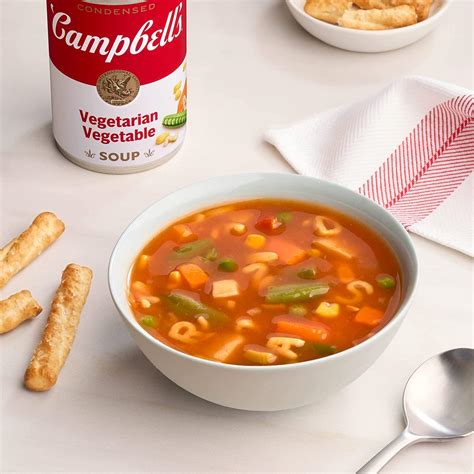 Campbells Vegetarian Vegetable Soup 105oz Can Pack Of 12