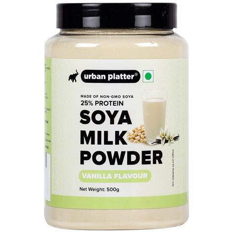 Urban Platter Vanilla Soya Milk Powder 500g Plant Basedmilk