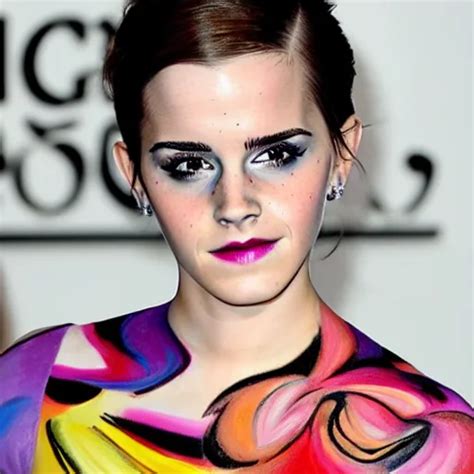 Photo Of Emma Watson Face Paint Stable Diffusion Openart