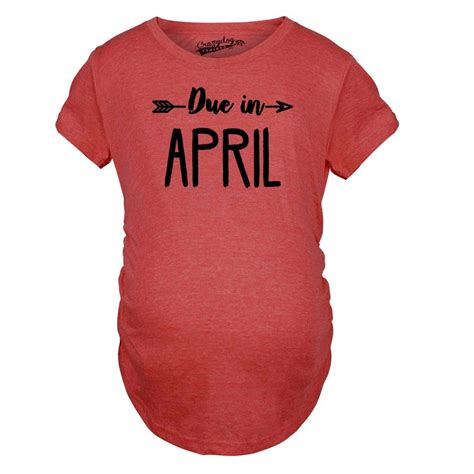 April Baby Shirt Due In April Shirt Born In April T Baby Etsy