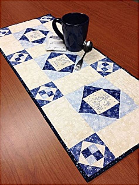 Fussy Cut Squared Table Runner Quilt Pattern Cut Loose Press Etsy