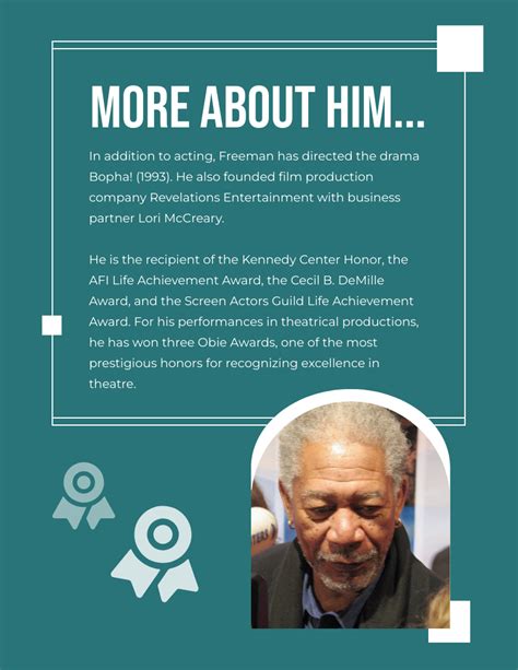 Morgan Freeman Biography Biografi Template