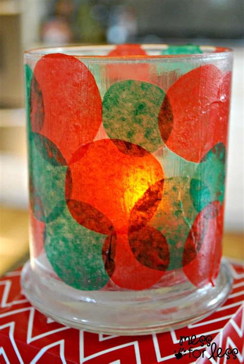 Kids Christmas Craft - Candle Holder - Mess for Less