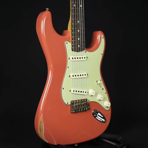 Fender Custom Shop Ltd 60 Stratocaster Relic Tahitian Coral Guitars Electric Solid Body