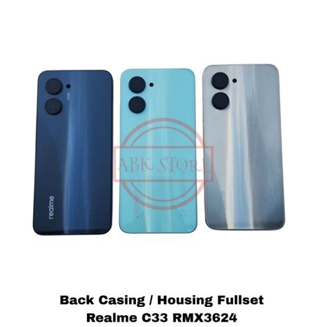 Jual BACK CASING KESING HOUSING REALME C33 BACKDOOR FULLSET BAZEL