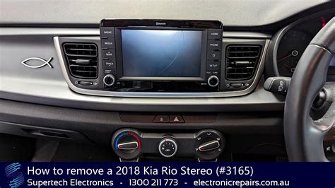 How To Remove A Kia Rio Stereo Youtube