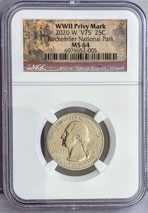 2020 W NGC MS64 Marsh Billings Rockefeller Quarter Dollar Coin Etsy