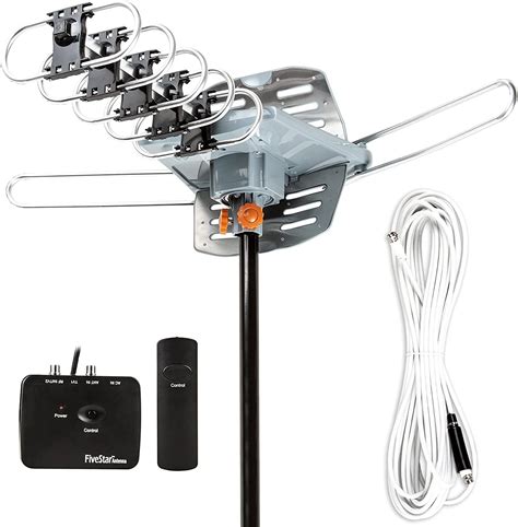 Five Star Outdoor 150 Mile Motorized 360 Degree Rotation OTA Amplified