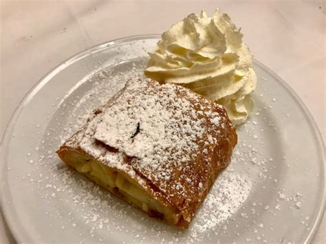 Authentic Traditional Apple Strudel Apfelstrudel In Vienna Austria