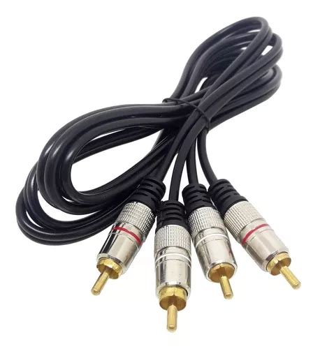 X Cabo Audio Plug Duplo Rca Plug Metal M Profissional Frete Gr Tis