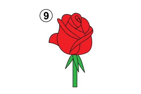 Easy Drawing Of A Rose